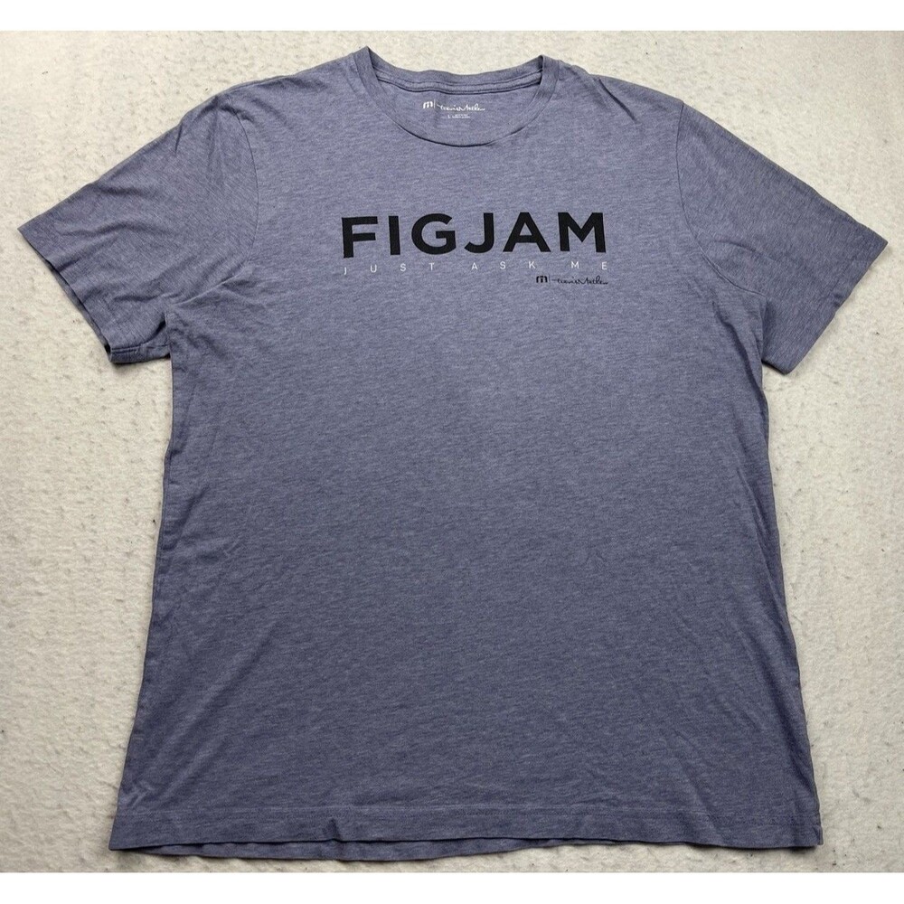 Travis Mathew Men’s Large Rolling On In Heather Skipper FIGJAM Graphic T-Shirt